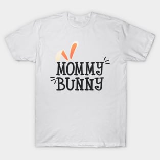 Simple and Cute Mommy Bunny Easter Typography T-Shirt